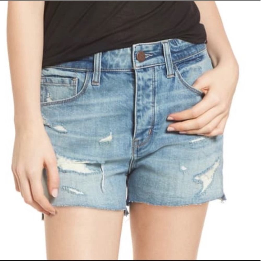 Teasure & Bond High Waist Boyfriend Denim Shorts
